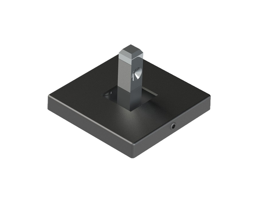 Cadro Wand- / Bodenbefestigung 55 x 55 mm Edelstahl Optik