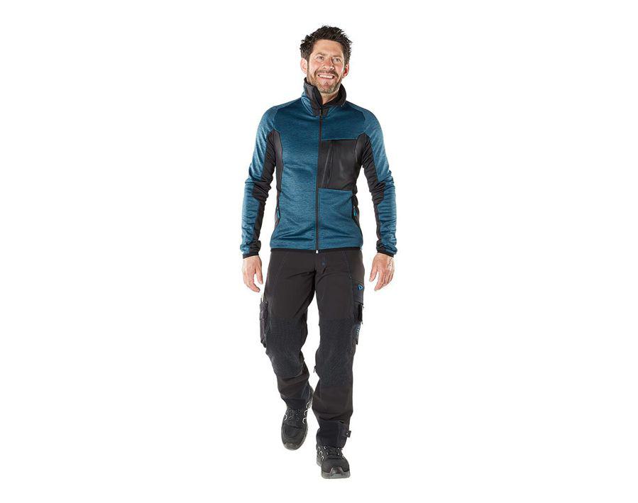 Fleecepullover mit Reißverschluss ADVANCED dunkelanthrazit/schwarz