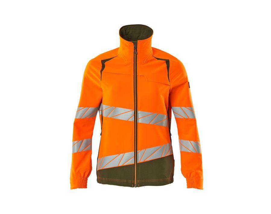 Jacke ACCELERATE SAFE hi-vis orange/moosgrün