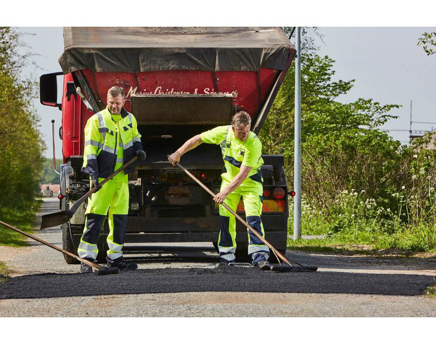 Latzhose mit Knietaschen SAFE LIGHT hi-vis gelb/dunkelanthrazit