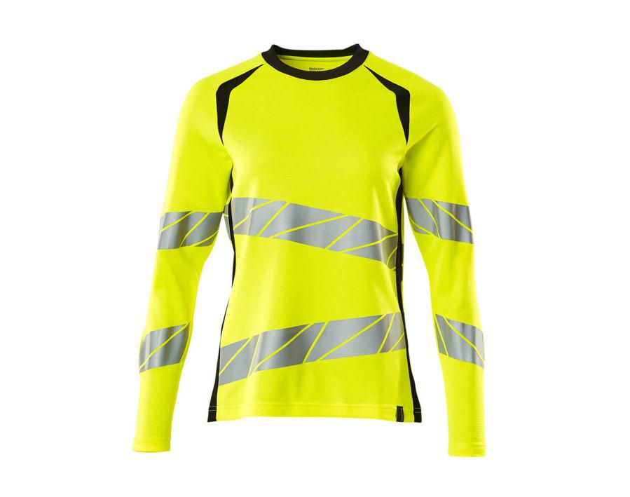 T-Shirt, Langarm ACCELERATE SAFE hi-vis gelb/schwarz