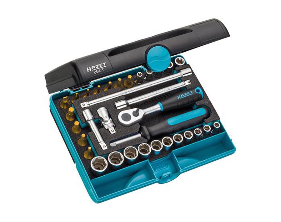 Sechskant-Steckschlüssel-Garnitur mit Innen-TORX® 1/4", 33-teilig