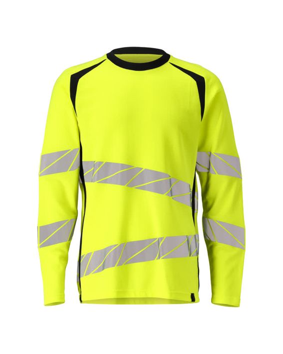 T-Shirt, Langarm ACCELERATE SAFE hi-vis gelb/schwarzblau