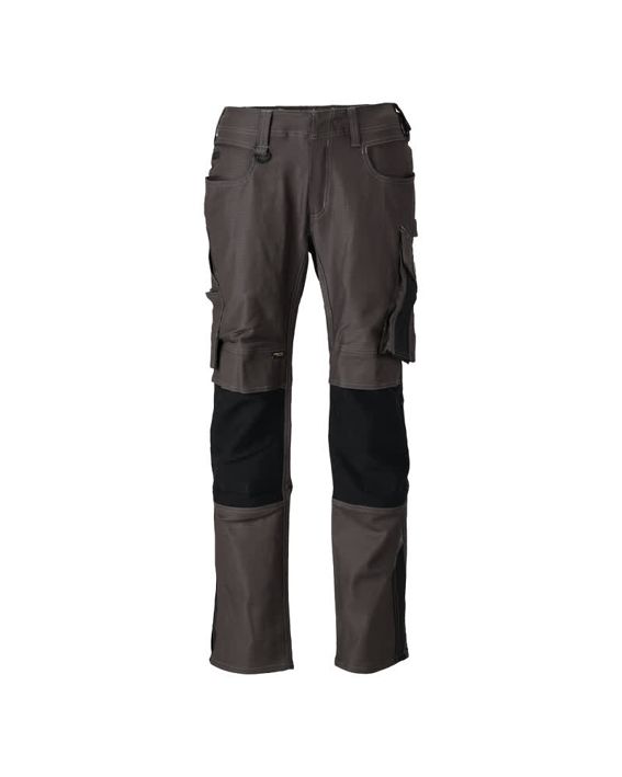 Hose mit Knietaschen UNIQUE dunkelanthrazit/schwarz