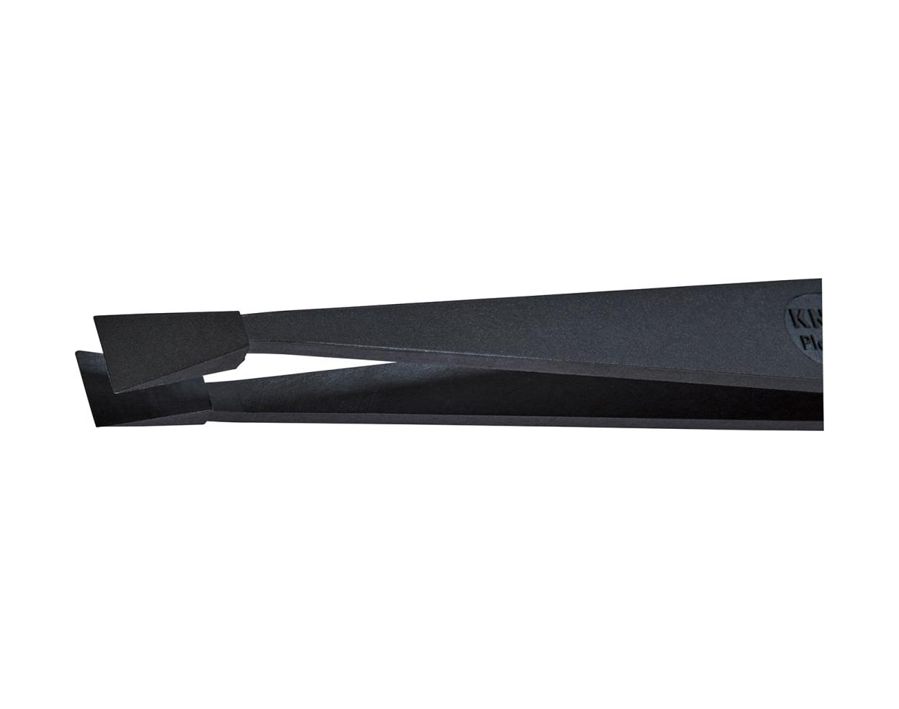 ESD-Kunststoff-Pinzette mit trapezförmiger Spitze 7,7 mm