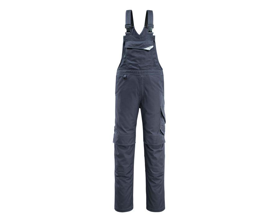 Latzhose mit Knietaschen MULTISAFE schwarzblau