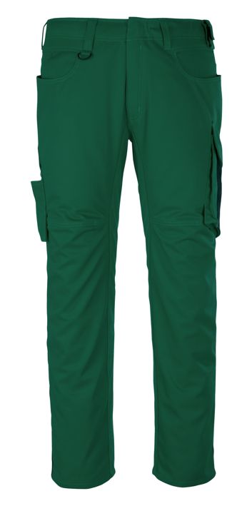Hose mit Schenkeltaschen UNIQUE grün/schwarz
