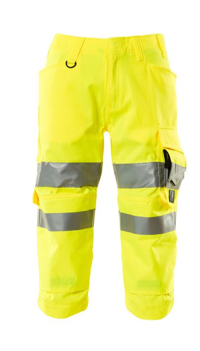 Dreiviertel-Hose mit Knietaschen SAFE SUPREME hi-vis gelb