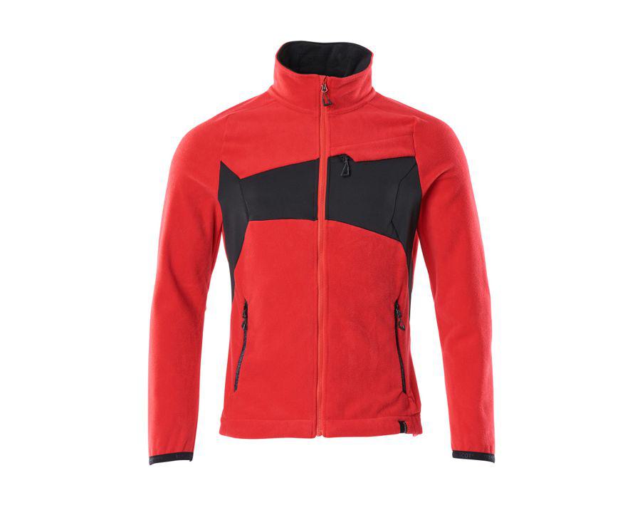 Fleecejacke ACCELERATE verkehrsrot/schwarz