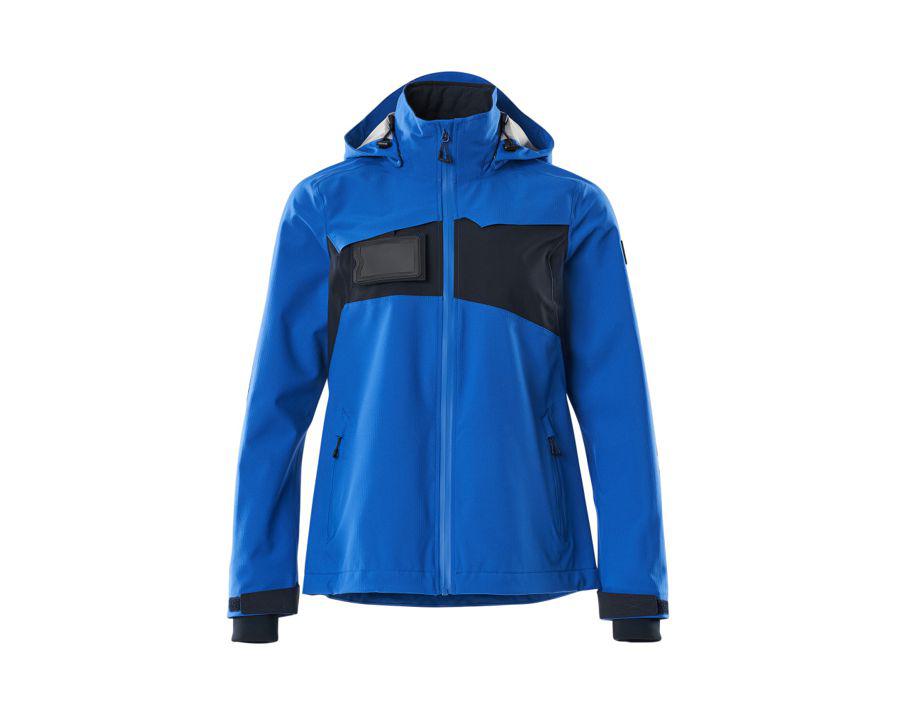 Hard Shell Jacke ACCELERATE azurblau/schwarzblau
