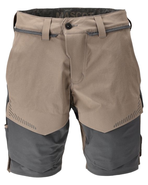Shorts CUSTOMIZED dunkles sandbeige/anthrazitgrau