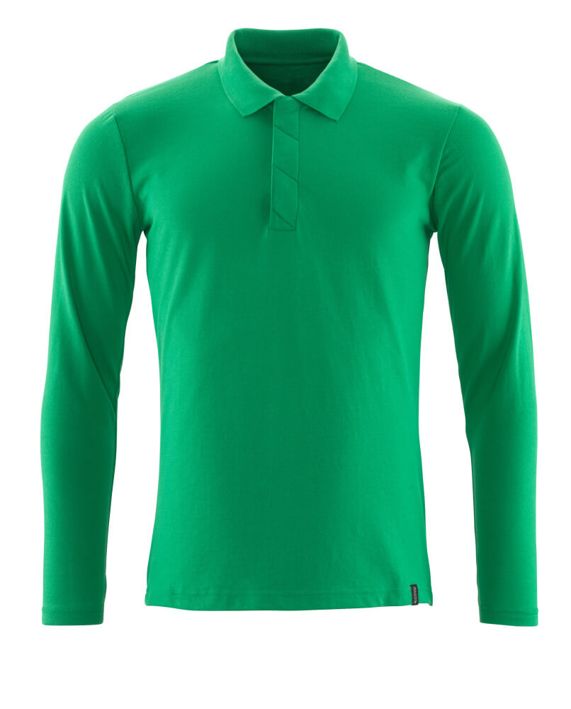 Polo-Shirt, Langarm CROSSOVER grasgrün