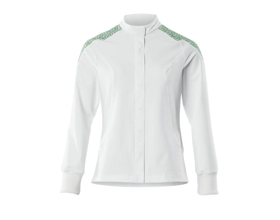 Jacke FOOD & CARE weiss/grasgrün