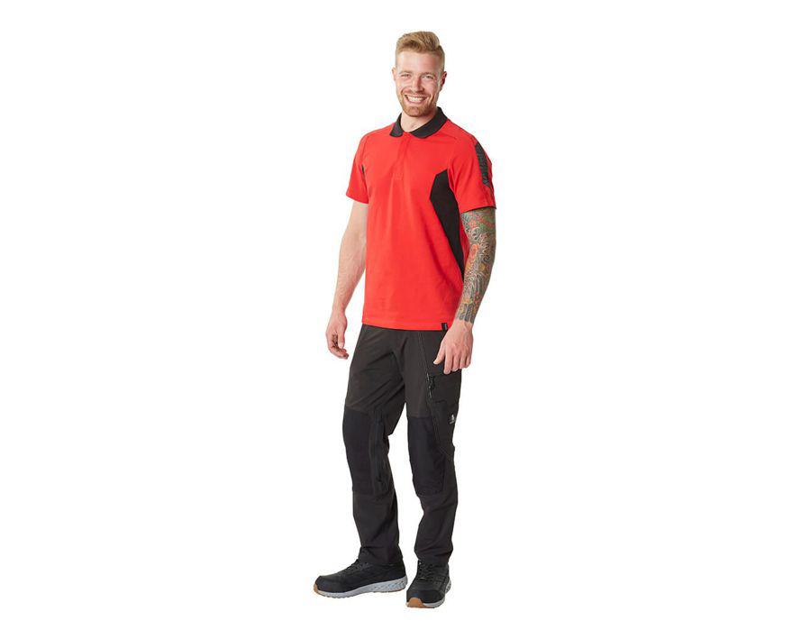 Polo-Shirt ACCELERATE dunkelanthrazit/schwarz