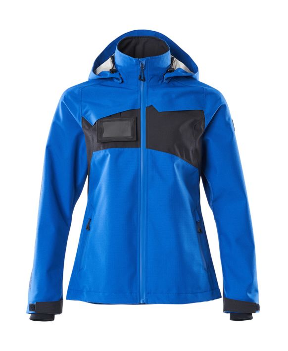 Hard Shell Jacke ACCELERATE azurblau/schwarzblau