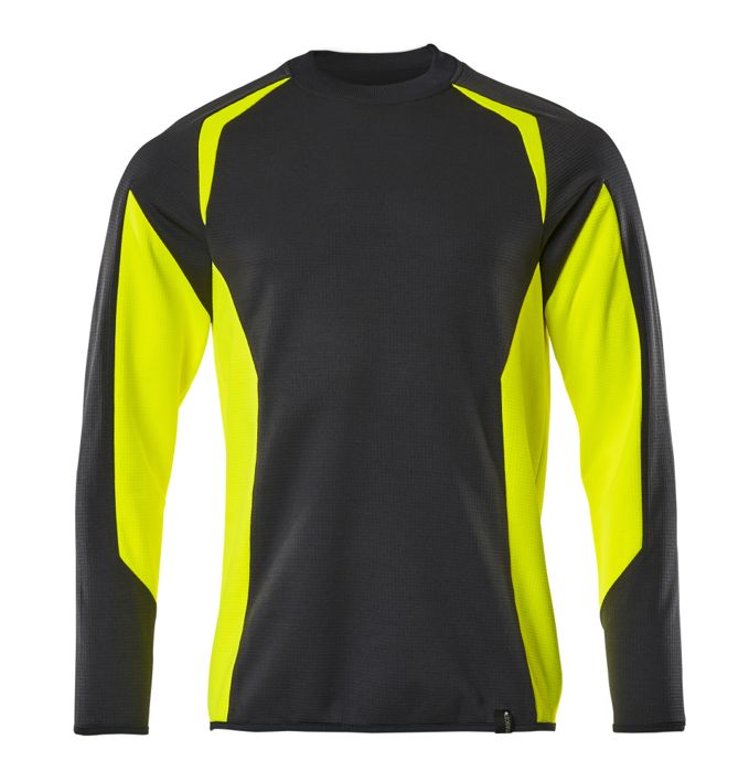 Sweatshirt ACCELERATE SAFE schwarz/hi-vis gelb