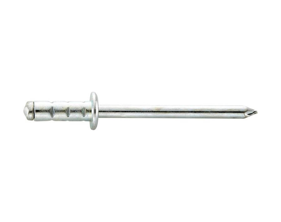 PolyGrip®-Mehrbereichs-Blindniet, Stahl/Stahl, Flachrundkopf