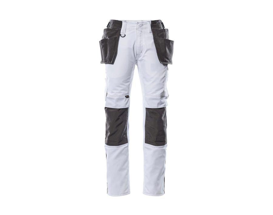 Hose mit Hängetaschen UNIQUE weiss/dunkelanthrazit