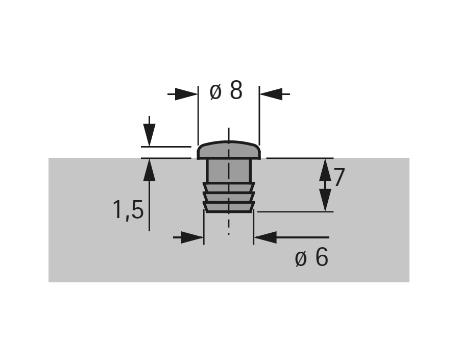 SERVETTO Anschlagdämpfer Für Kleiderlift Junior - Ersatzteil 325111-117