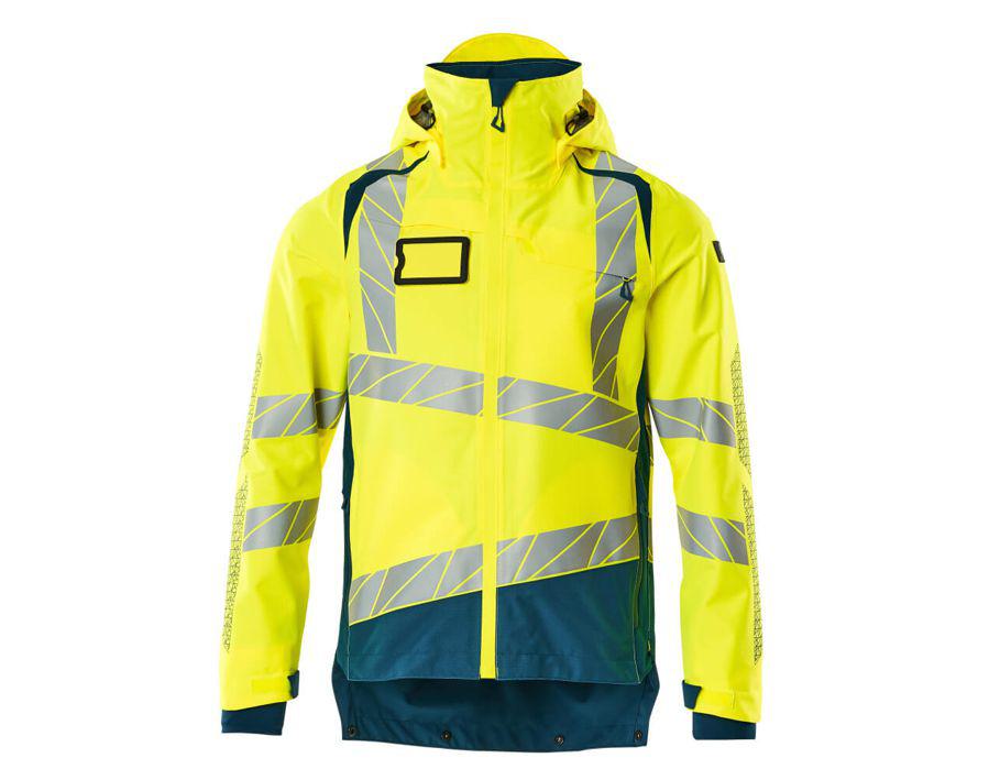 Hard Shell Jacke ACCELERATE SAFE hi-vis gelb/dunkelpetroleum