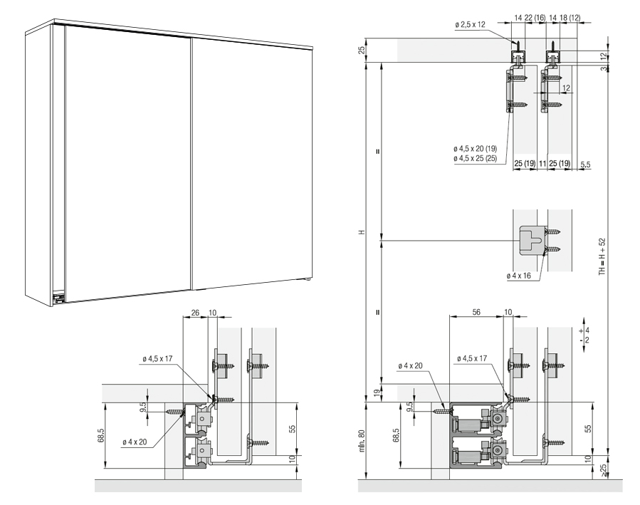 Hawa Combino 50 H Mixslide (MS) 