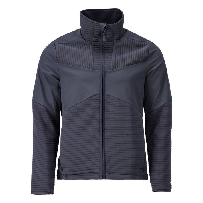 Fleecepullover mit Reißverschluss und Futter CUSTOMIZED schwarzblau