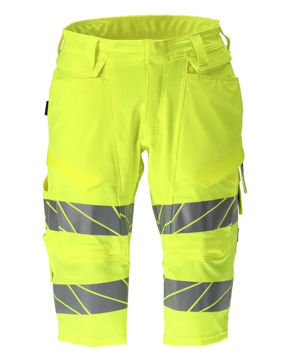 Shorts, lang ACCELERATE SAFE hi-vis gelb