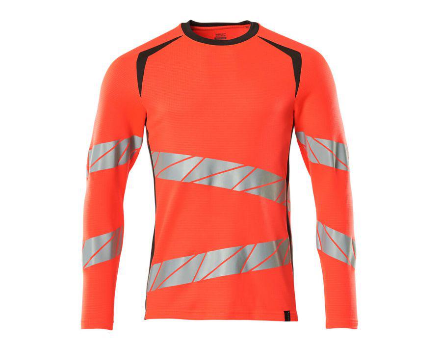 T-Shirt, Langarm ACCELERATE SAFE hi-vis rot/dunkelanthrazit