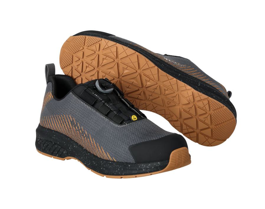 Sicherheitshalbschuh FOOTWEAR CUSTOMIZED Anthrazitgrau/nussbraun