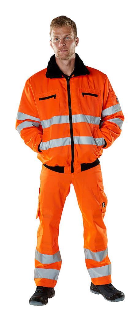 Hose mit Knietaschen SAFE LIGHT hi-vis orange