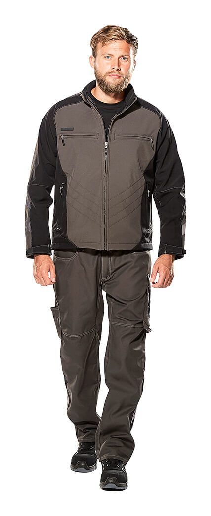 Hose mit Schenkeltaschen UNIQUE anthrazit/schwarz