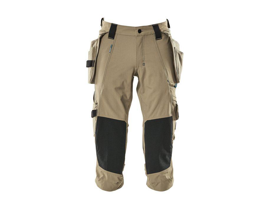 Dreiviertel-Hose mit Hängetaschen ADVANCED hellkhaki