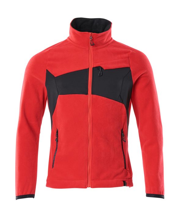 Fleecejacke ACCELERATE verkehrsrot/schwarz