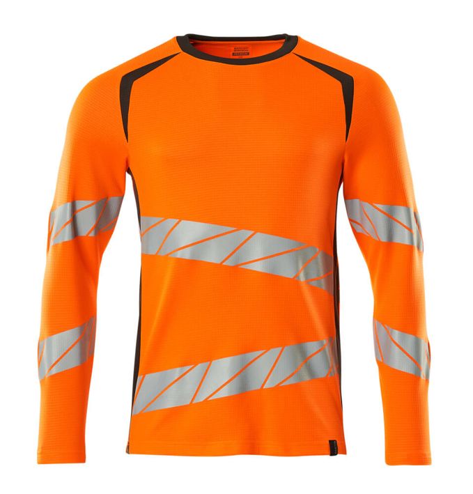 T-Shirt, Langarm ACCELERATE SAFE hi-vis orange/dunkelanthrazit