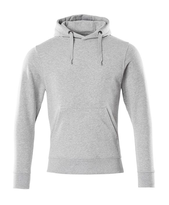 Kapuzensweatshirt CROSSOVER grau-meliert