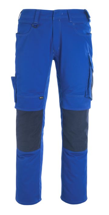 Hose mit Knietaschen UNIQUE kornblau/schwarzblau