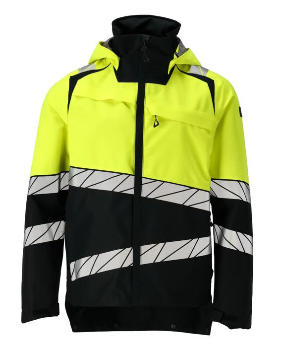 Hard Shell Jacke ACCELERATE SAFE schwarz/hi-vis gelb