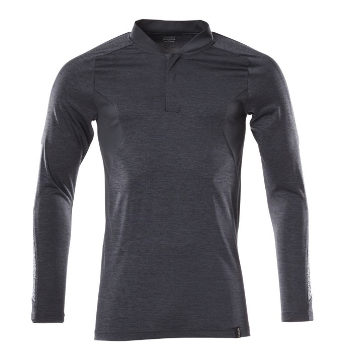 Polo-Shirt, Langarm ACCELERATE schwarzblau