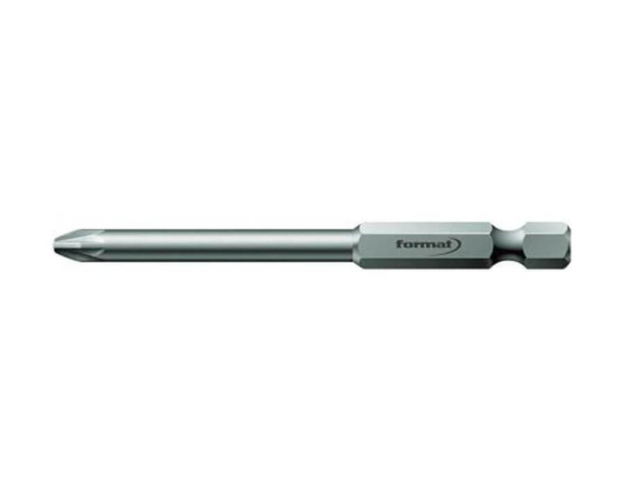 Bit für Kreuzschlitzschrauben PZ 1/4" DIN 3126 E 6,3, 89 mm lang