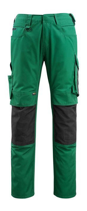 Hose mit Knietaschen UNIQUE grün/schwarz