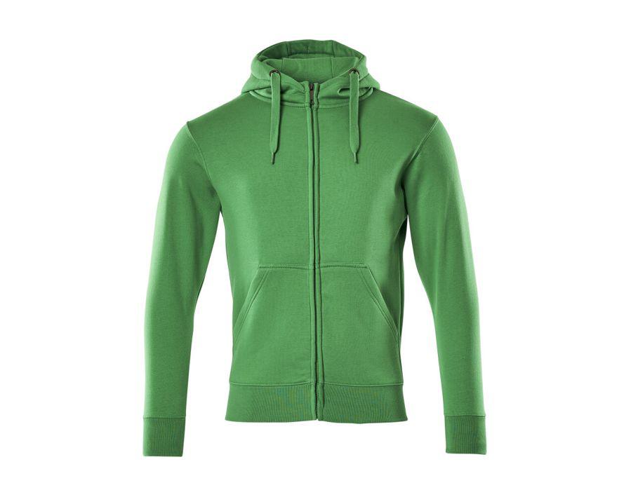 Kapuzensweatshirt mit Reißverschluss CROSSOVER grasgrün