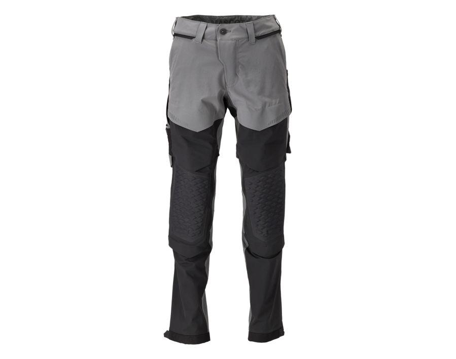 Hose mit Knietaschen CUSTOMIZED anthrazitgrau/schwarz