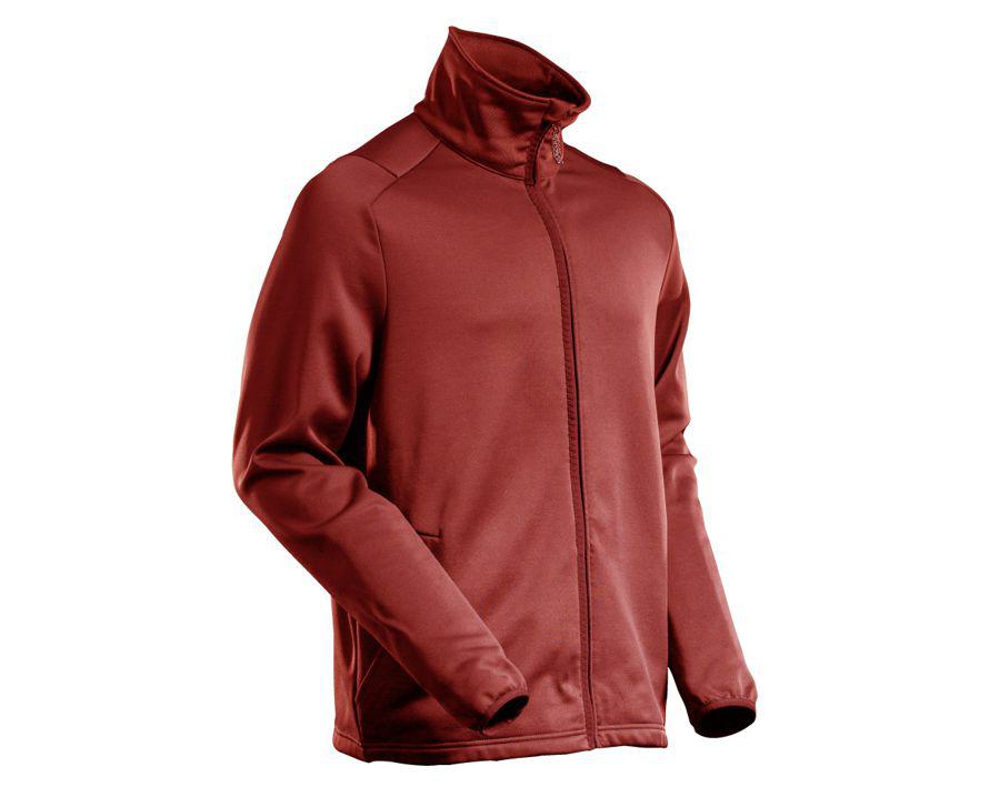 Fleecepullover mit Reißverschluss CUSTOMIZED Herbstrot