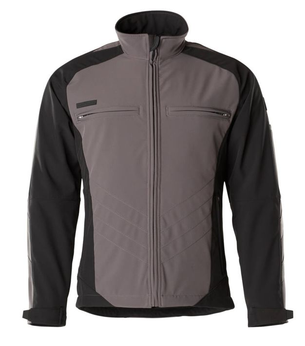 Soft Shell Jacke UNIQUE anthrazit/schwarz