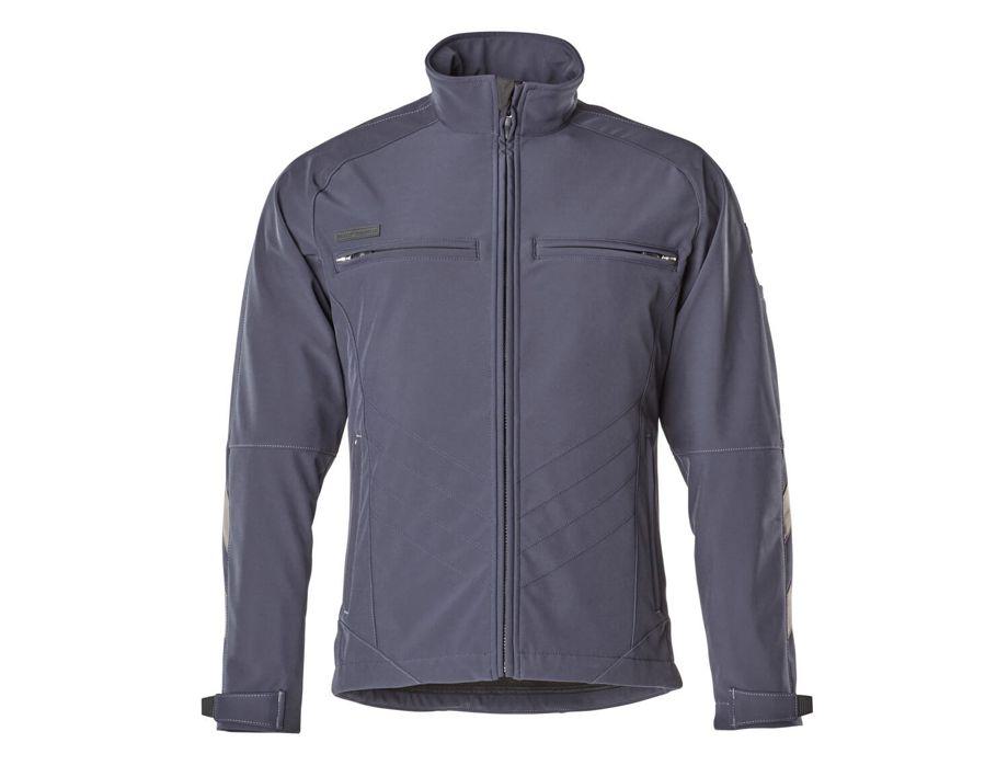 Soft Shell Jacke UNIQUE schwarzblau