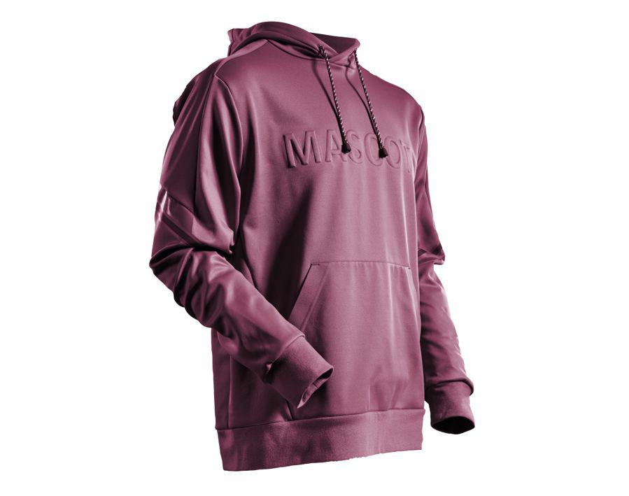 Fleece Kapuzensweatshirt CUSTOMIZED bordeaux