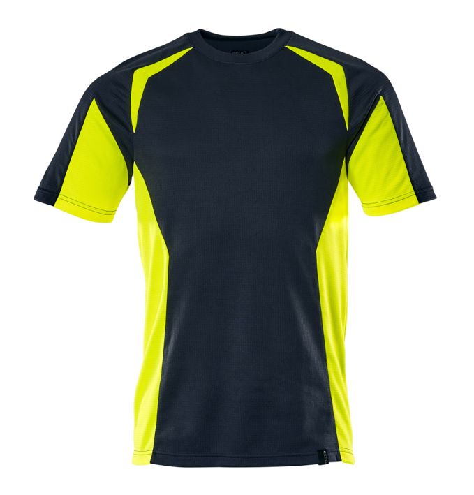 T-Shirt ACCELERATE SAFE schwarzblau/hi-vis gelb