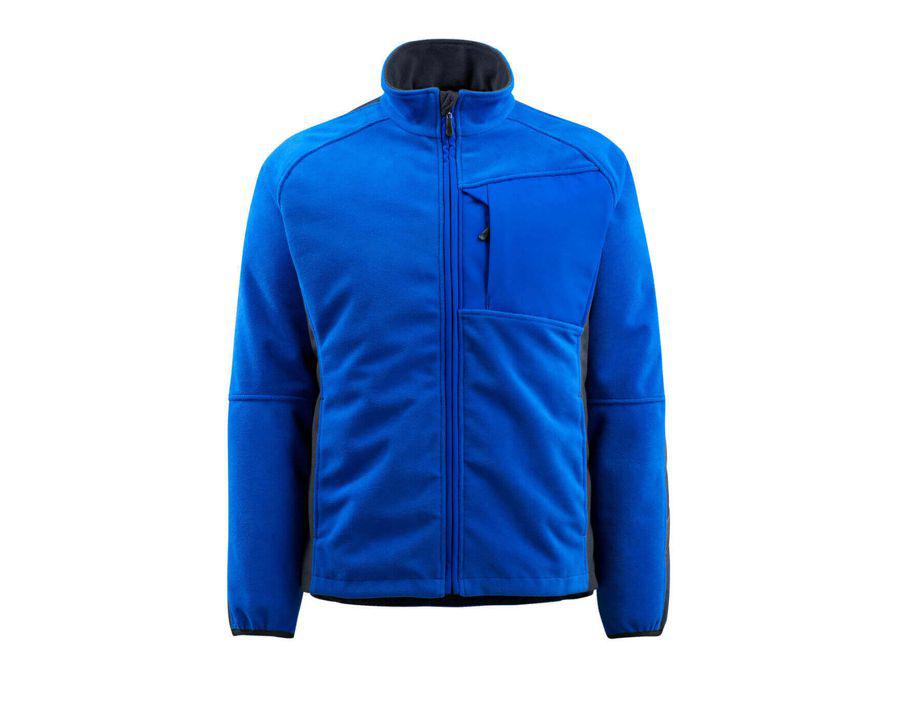 Fleecejacke UNIQUE kornblau/schwarzblau