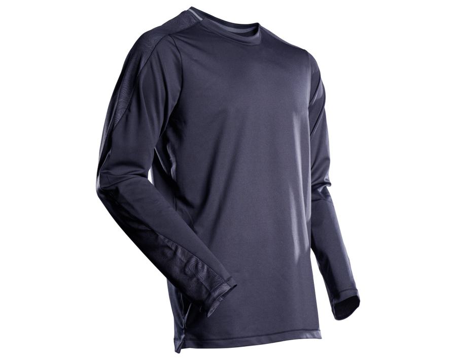 T-Shirt, Langarm CUSTOMIZED schwarzblau