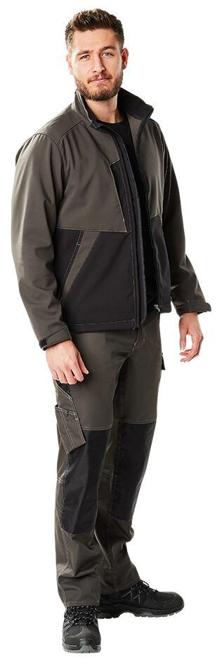 Hose mit Knietaschen LIGHT kornblau/schwarzblau
